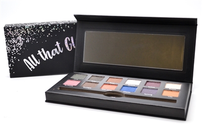 cargo All That Glitters Eye Shadow Palette: Shadows 12 x .03 Oz., Dual-Ended Brush