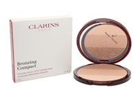 Clarins BRONZING COMPACT Sunkissed Bronzing Powder for Face and Body, 3 Shades  .6oz