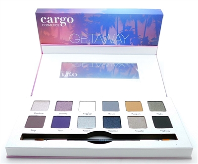 cargo Getaway Eye Shadow Palette: 12 Shadows (each .03 Oz.), Dual Ended Brush