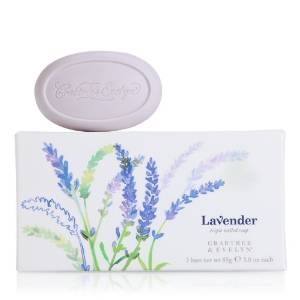 Crabtree & Evelyn Lavender Triple Milled Soap  - 3 Bars