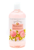 Crabtree & Evelyn Rosewater Oil Bath & Shower Gel 16.9 Oz