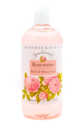 Crabtree & Evelyn Rosewater Oil Bath & Shower Gel 16.9 Oz