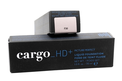 cargo_HD+ Picture Perfect Liquid Foundation F30,   1 fl oz