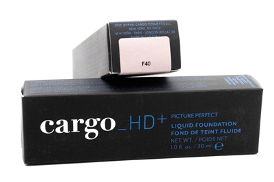 cargo_HD+ Picture Perfect Liquid Foundation F40,   1 fl oz