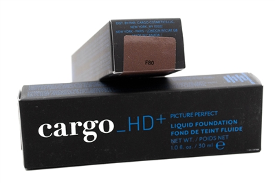 cargo_HD+ Picture Perfect Liquid Foundation F80,   1 fl oz