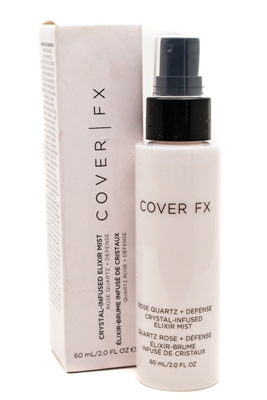 Cover FX Crystal Infused Elixer Mist, Rose Quartz + Defense  2 fl oz