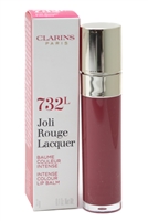 Clarins JOLI ROUGE LACQUER Intense Colour Lip Balm  732L Grenadine,   .1oz