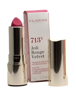 Clarins JOLI ROUGE BRILLIANT Moisturizing Perfect Shine Lipstick, 713s Hot Pink  .1oz