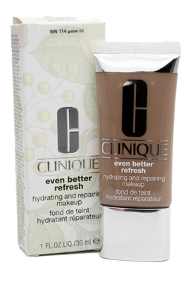 Clinique EVEN BETTER REFRESH Hydrating and Repairing Makeup for Very Dry to Combination Oily Skin, WN114 Golden  1 fl oz
