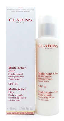 Clarins Multi-Active Day Early Wrinkle Correcting Lotion SPF15 1.7 Oz.