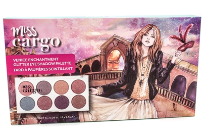 cargo Miss Cargo VENICE ENCHANTMENT Glitter Eye Shadow Palette: 8 Shadows x .08oz ea