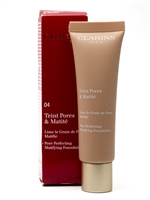 Clarins Pore Perfecting Mattifying Foundation, 04 Nude Amber   1oz