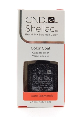 CND Shellac Brand 14+ Day Nail Color Color Coat Dark Diamonds .25FLOz
