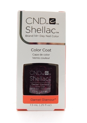 CND Shellac Brand 14+ Day Nail Color Color Coat Garnet Glamour .25FLOz