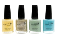 CND Vinylux Weekly Polish set of 4; Honey Darlin', Locket Love, Sage Scarf, Aqua-Inance (each .5 fl oz)