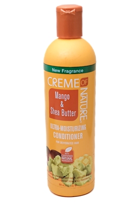Creme of Nature MANGO & SHEA BUTTER Ultra-Moisturizing Conditioner  for Dehydrated Hair  12 fl oz