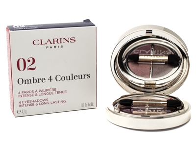 Clarins OMBRE 4 Colors Eye Shadow, 02 Rosewood Gradation  .1oz