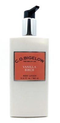 C.O. Bigelow Vanilla Birch Body Lotion 11.6 Fl Oz.