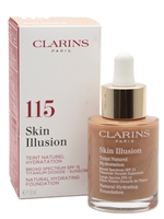 Clarins SKIN ILLUSION Natural Hydrating Foundation, 115 Cognac  1 fl oz