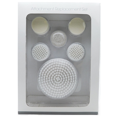 DERMABRUSH Attachment Replacement Set: Body Brush, Pumice Stone, Facial Brush, Sponge