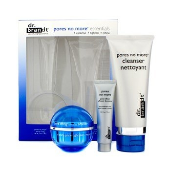 Dr. Brandt Pores No More Essentials Set: 1x Cleanser 105ml/3.5oz 1x Pore Thing 30g/1oz 1x Pore Refiner 7.5ml/0.25oz