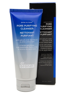 Dr. Brandt PORE PURIFYING CLEANSER with Salicylic Acid, Tea Tree Oil & White Willow Bark  3.5 fl oz