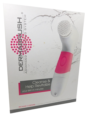 DERMABRUSH Cleanse & Help Revitalize: Dermabrush Handle, 4 Attachments, 4 AA Batteries