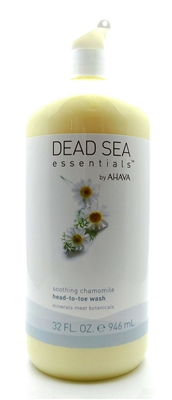 Dead Sea Essentials by AHAVA Soothing Chamomile Head-To-Toe Wash 32 Fl Oz.