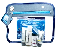 Dermologica Summer Skin Kit: TSA Approved for Travelling.  Precleanse Balm .34 fl oz, Cleansing Gel  1 fl oz, Superfoliant .14oz, Oil Free Suncreen .24 fl oz, Travel Bag