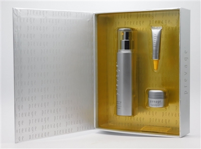 Elizabeth Arden PREVAGE 3 Pc Set: Anti Aging Treatment 1.7 Oz, Eye Moisturizing Treatment .17 Oz & Night Cream .25 Oz