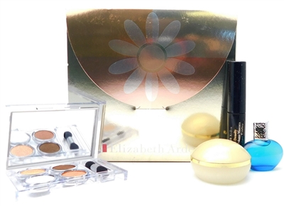 Elizabeth Arden 4 Piece Gift Set: Ceramide Plump Perfect Eye Moisture Cream SPF15 .25 Oz., Double Density Maximum Volume Mascara Black .15 Oz., Eyeshadow Quad .09 Oz., Mediterranean Eau De Parfum .16 Fl Oz.