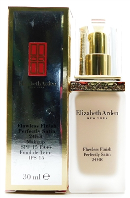 Elizabeth Arden Flawless Finish Perfectly Satin 24H Makeup SPF15 01 Alabaster 1 Fl Oz.