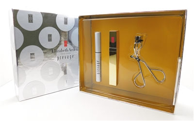 Elizabeth Arden Prevage Box Set: Lash + Brow Enhancing Serum, Mascara, Eye Lash Curler