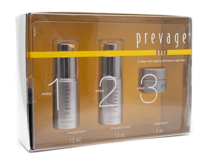 Elizabeth Arden PREVAGE Day 3-Step Anti-Aging Skincare Regimen; Treatment  .5 fl oz, Moisturizer .5 fl oz,  Eyecare 1.7 fl oz