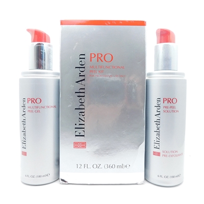 Elizabeth Arden PRO Multifunctional Peel Kit: Pre-Peel Solution 6 Fl Oz., Multifunctional Peel Gel 6 Fl Oz.