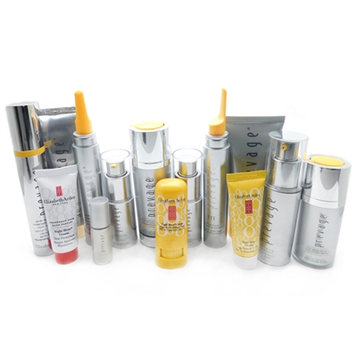 Elizabeth Arden Prevage Set: Brightening Serum, Sun defense Stick, Sun Defense for Face, Skin Protectant, Protectant Moisturizer, Daily Serum, Moisturizer, Treatment, Boosting Cleanser, Eye Serum, Moisture, Eye Serum, Eye Serum, Moisturizer (New, No Box)