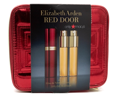 Elizabeth Arden Red Door Gift Set; 2 Eau de Toilette Sprays .5 fl oz each, Carrying Case