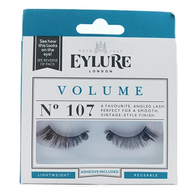 Eylure London Volume No 107 Angled Lash: Lashes, Adhesive