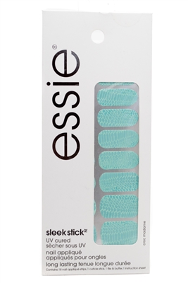 essie SLEEK STICK UV Cured Nail Applique, 16 Applique Strips, 1 Cuticle Stick, 1 File & Buffer, 220 Croc Madame