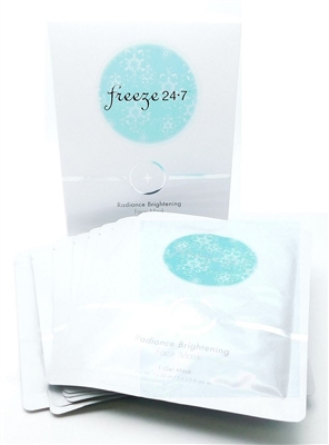 Freeze 24/7 Radiance Brightening Face Mask 8 Gel Masks 1 Fl Oz. each