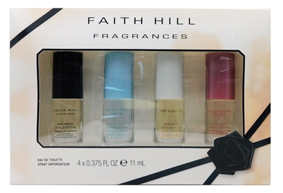 Faith Hill Fragrances Eau De Toilette Set: Faith Hill, True, Soul 2 Soul, Soul 2 Soul Vintage (each .375 Fl Oz.)