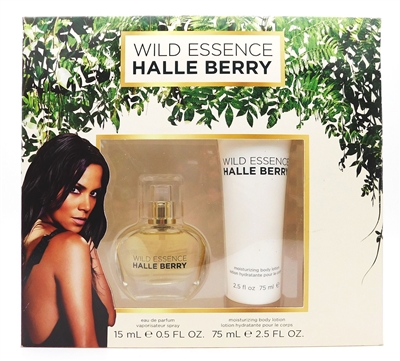 Halle Berry Wild Essence Set: Eau De Parfum .5 Fl Oz., Moisturizing Body Lotion 2.5 Fl Oz.
