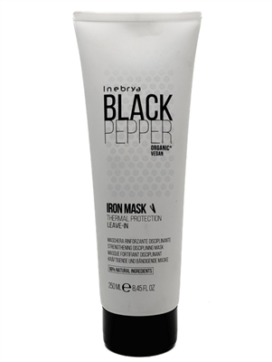 inebrya BLACK PEPPER Organic Vegan Leave-in Iron Mask  8.4 fl oz