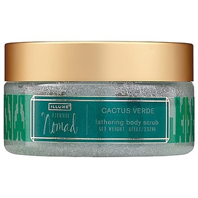 Illume Eternal Nomad Cactus Verde Lathering Body Scrub 10.4 Oz