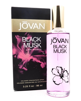 Jovan BLACK MUSK for Women Cologne Concentrate Spray  3.25 fl oz