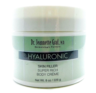 Dr. Jeannette Graf Hyaluronic Skin Filler Super Rich Body Creme 8 Oz.