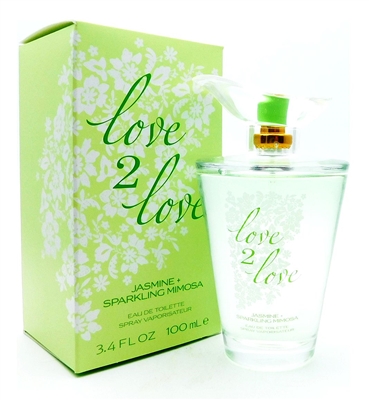 Love 2 Love Jasmine + Sparkling Mimosa Eau de Toilette 3.4 Fl Oz.
