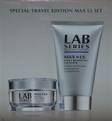 LAB Series - MAX LS - Special Travel Edition Age-Less Face Cream 1.7 Oz & Daily Renewing Cleanser 5 Oz