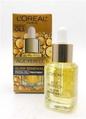 L'Oreal Age Perfect Glow Renewal Facial Oil Treatment .5 FL Oz.
