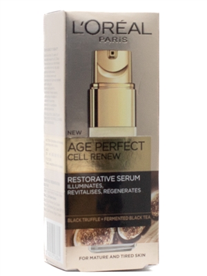L'Oreal AGE PERFECT Cell Renew Restorative Serum for Mature and Tired Skin  1 fl oz